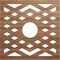 Ekena Millwork Chevron Wood Fretwork Pierced Ceiling Medallion, Walnut, 20"OD x 5 1/8"ID x 1/4"T CMWP20X20X0250CHWA - alternate 1